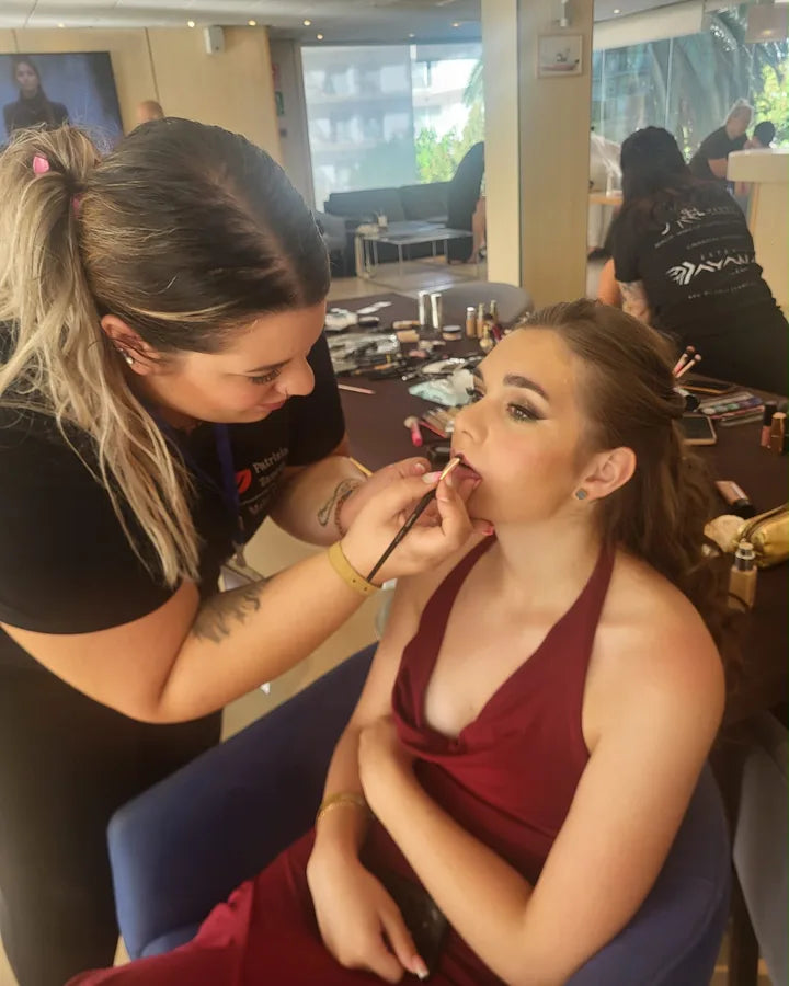 Sofia al lavoro backstage